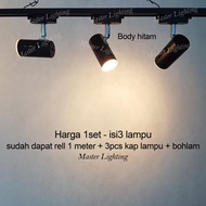 HL007 spotlight rail 1 meter led 1 set track contains 1 lamp 2 lamps 3 lamps 4 lamps