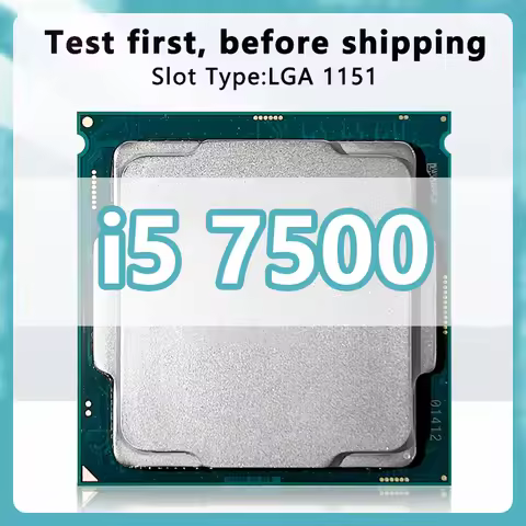 Core i5-7500 CPU 4 cores 4 threads 3.4GHz 6MB 65W 7th Generation Processor LGA1151 for Q270 Z270 Mot