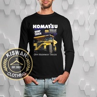 Komatsu HD785-7 Dump Truck Operator T-shirt Heavy Equipment Long Sleeve Distro Shirt