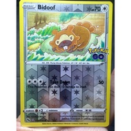 Bidoof - 059/078 - Pokemon Go - Peelable Card - Ditto - Pokemon TCG