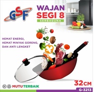 PANCI WAJAN SEGI 8 SERBAGUNA / GSF G3213 UKURAN 32 CM /TUTUP KACA ANTI LENGKET