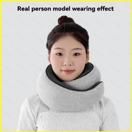 B4 Travel Pillow Pure Neck Pillow Memory Foam Comfort Breathable Pillowcase Airplane Travel Set 4B