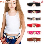 MSSUGC6 Elastic Belts Teen Adjustable Heart Belt Stretch Girls