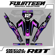 RBT Duck Decal - Modified RBT Trill Trabas 23 Duck Striping Variation Sticker