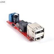 [JJCW] DC 6V-40V 12V To 5V 3A Dual USB Charger DC-DC Step-down Converter Module LM2596