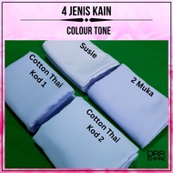 [Factory Outlet] Kain Uniform Jururawat @ Nurse Cotton Thai (Kod 1) Biru Nila, Nyaman, Sejuk, Anti K