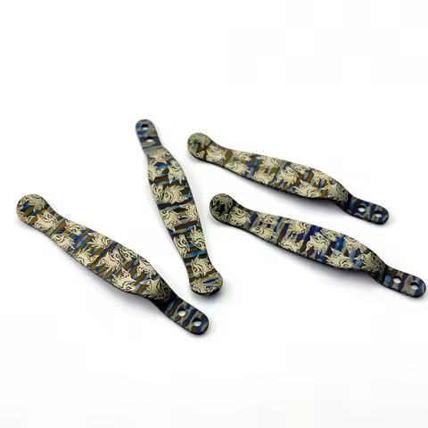 Roasted Titanium Alloy Knife Pocket Clip For Genuine Rick Hinderer XM18 XM24 ZT0055 0560 Knives Clam