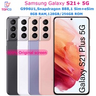 Samsung Galaxy S21 5G S21 Plus G996U1 128GB/256GB Original Cell Phone 6.7 "Octa Core 8GB Snapdragon888 eSim 64MP &amp; Dual 12MP eSim