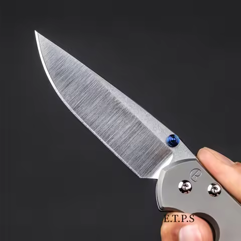 Chris Reeve Pocket Folding Knife 440C Blade 420 Steel Handle Camping Outdoor Mountaineering High Har