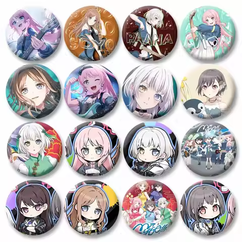 Anime BanG Dream! It's MyGO! Button Pins Cartoon Tomori Takamatsu Anon Chihaya Badge Round Snap-in B