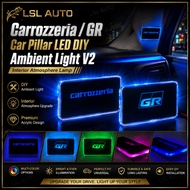 2pcs car pillar light Carrozzeria GR Car LED Ambient Light V2 Interior Atmosphere Lamp (1PCS