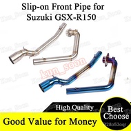 ❀⋮ ️Motorcycle Exhaust Pipe Slip-on Header Pipe For Suzuki GSX-R150 GSX-S150 IwJW
