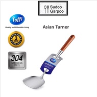 TOFFI~ Asian Turner Spatula SUS304 Stainless Steel Wooden Handle/ Sudip Besi Pemegang Kayu (3 Months