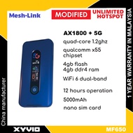MESH-LINK MF650 AX1800 5G Modem Quad-Core 1.2Ghz + Qualcomm X55 4GB+4GB Modem Router