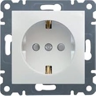 Hager WL1060 Wall Plate/Switch Cover White - Wall Plates & Switch Covers (White, Metal)