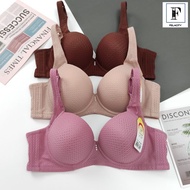 Women's Wired Seamless Bra Lingerie BC Cup 34-42 Plain Underwire Underwear for Home & Outdoor Use Z1