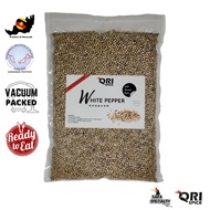 1kg 100% Pure Sarawak White Pepper Peppercorn Vacumm Pack / Berry / Lada Putih Biji / Sulah / 砂拉越纯真白胡椒粒 真空包装 - OriSpice