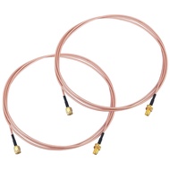 YOTENKO SMA Female Bulkhead Mount to SMA Male RG316 Antenna Extension Cable 2m 6.5 feet 2-Pack for 4