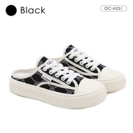 OCTAVIA Sepatu Sneakers Casual Backless Mules Wanita #OC-A251