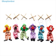 SEPTEMBER Pull String Puppet Vintage Funny Wooden Joint Activity Children Gifts Colorful Puppet