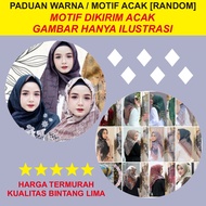 Azara Oskara Metal Logo Motif Jilbab Segi Empat LC 110x110 Hijab Kerudung Square