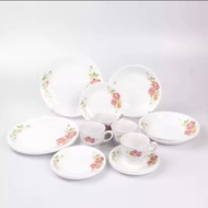 HOTSALES🔥LANGKAWI CORELLE 20PCS ROUND DINNER SET-ROSABALLE