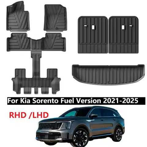Floor Mats for 2025-2021 Kia Sorento Floor Mats & Cargo Liner, All Weather Trunk Mats Floor Liner Ba