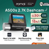 70mai A500s Dash Cam Pro Plus 1944P Car Recorder with GPS ADAS (2025.ver)