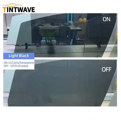 TINTWAVE Light Black Smart Tint for Car Smart Car Film Electric Window Tint 12V Remote Control Priva