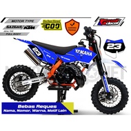 Mini trail Gazgas 50cc Striping Sticker KTM 50cc/ SSR 50cc Full body/ Free Custom