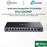 TP-Link Omada ES210GMP PoE+ Switch 10 Gigabit Ports 8 PoE+ Ports 123W, 1 RJ45 Port / Genuine /