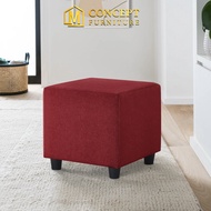 M concept Micca 1 seater Stool Bench Chair/Bench Chair for LivingRoom(D.Grey/L.grey/Brown/Green/Red)