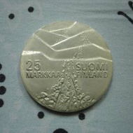 芬蘭 1978 年發行冬季運動會紀念版 25 馬克銀幣