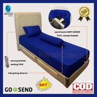 SPREI KARET ANTI LEPAS (SET) Uk. 80x200x25-30cm (SPRINGBED) POLOS