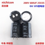 200V680UF 25X35 Japan Nike Kang Electrolytic Capacitor 680UF 200V 25 * 35 GU 105 Degrees