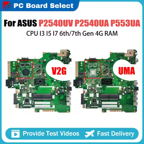 For ASUS P2540UJ P2540UA P2530UJ P553UA P2540U PRO553U PX553U PE553U P553U Motherboard P553UJ Mainbo