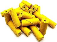 Pro-Graad 25 Pack 1/2x1-1/2x1/8 Yellow Treated Cloth Buffing & Polishing Cartridge Rolls, Ideal for