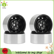 【lesley】4PCS 1.9Inch Metal Beadlock Wheel Hub Rim for 1/10 RC Crawler Car