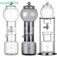 AUGUSTINE Ice Dripper Coffee Maker, Borosilicate Glass Slow Drip Technology Cold Brew Coffee|Clear 600ml Portable Reusable Drip Coffee Pot Home