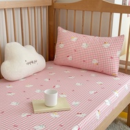 [Ready Stock] Cadar Bed Sheet Set Premium Cotton Hello Kitty Cute Cat Cartoon Print A-Class Anti Sli
