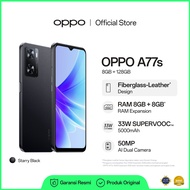 [GRATIS EARPHONE] OPPO A77s 8/128GB [33W SuperVOOC Qualcomm® Snapdragon™ 680 Fiberglass-Leather Design]