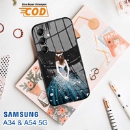 Softcase Glass Kaca SAMSUNG A34 & SAMSUNG A54 (5G) - Case Handphone SAMSUNG A34 & SAMSUNG A54 (5G) [