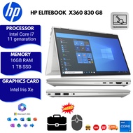 HP  ELITEBOOK X360 830 G8 i7-11th gen 13.3IN 16GB 1 TB HP TOUCH  SCREEN LAPTOP