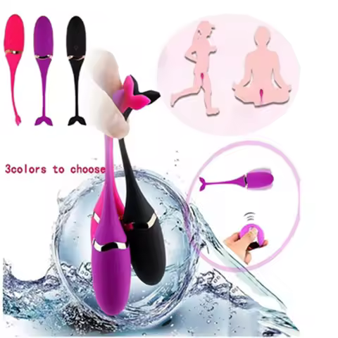 Wearable Whale Vibrator G-Spot Clitoris Massager USB Recharge Wireless Bouncing female masturbator V