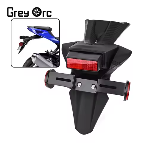 For Suzuki GSX R600 GSX R750 2011-2024 Rear Fender Mudguard License Light Plate 12 13 14 15 16 17 18