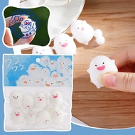 Fidget Toy Mini Squishy Toys Kawaii Plush Cat Paw Transparent Squeeze Relief Stress Toy Cube T4L2