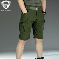 Eaglade Tactical Cargo Shorts Pants in Green Stretchable