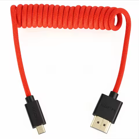 High Speed 8K Micro HDMI to HDMI 2.1 Cable for Canon EOS R5 FUJIFILM X-T Sony F55 a7S A7S3 A74 BMPCC