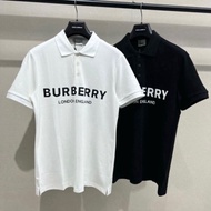 Men's Polo Shirt BBR Cotton Crocodile Smooth. Polo T-shirt with Burberry Letter Printed Front Chest Simple Basic Design