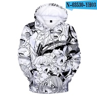Men and Women Sweatshirts Harajuku ACG Anime Hoody Kawaii O-face Pullover Ahegao 3D Hoodies Unisex C
